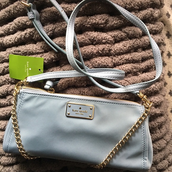 Kate Spade Wilson Road Crossbody Baby Blue Nylon - Picture 1 of 8